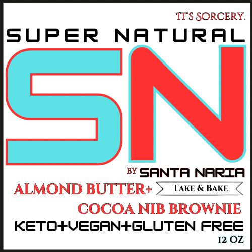 Super Natural brownies label